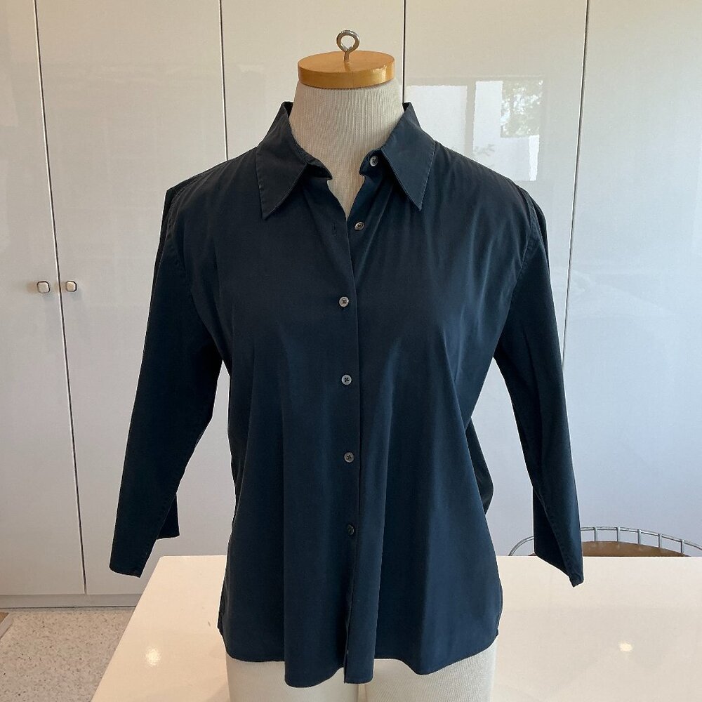 Lorenzini, Button Down Blouse, 3/4 Sleeve, Size V